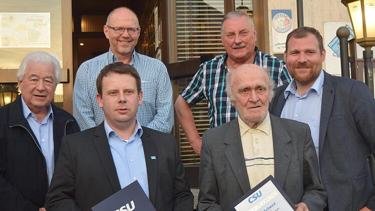 Die Geehrten der CSU Weidhausen Foto: Daniela Pondelicek