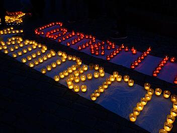 Aus "Camerin" wurde in 1000 Jahren Kemmern, dokumentiert beim Lichterfest auf dem Marktplatz.Johannes Michel
