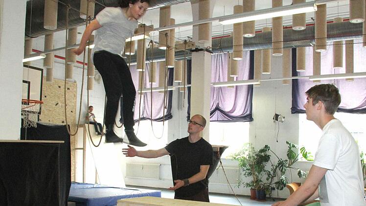 Parkour-Training in der Alten Spinnerei Foto: Sonny Adam