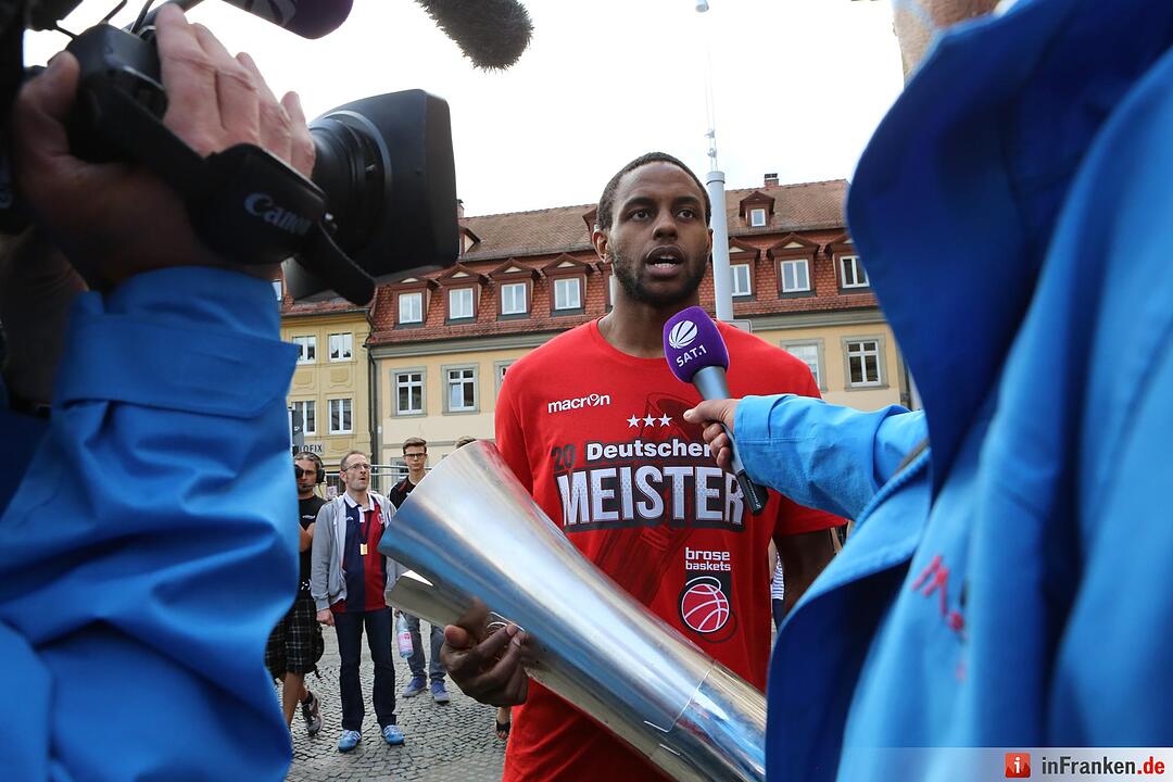 Brose-Baskit zum  achten mal Meister; Foto: Barbara Herbst