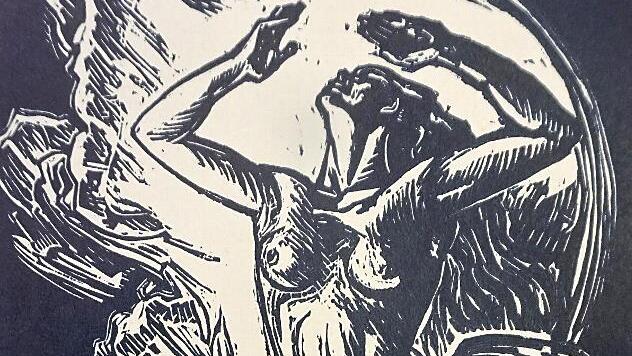 "Aufsteigende Frau" - ein Bild der Hoffnung und der Utopie: Der Mensch erhebt sich aus seinem Dasein zum Licht empor.