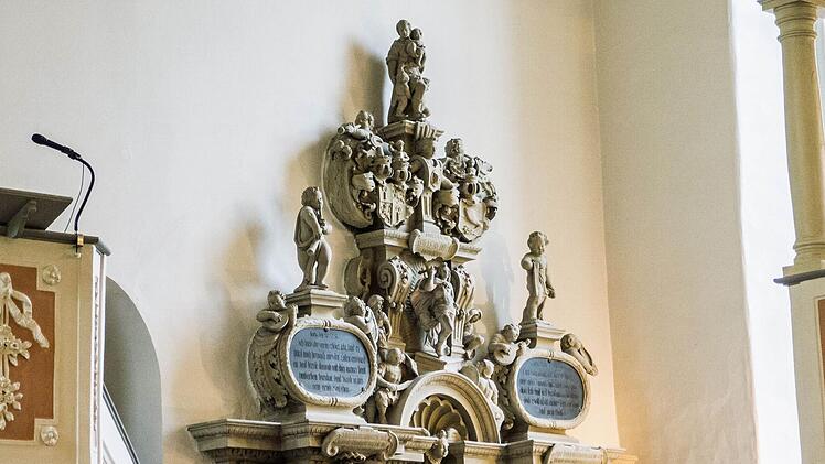 Epitaph in der Schlosskirche AhornFoto: Archiv/Jochen Berger