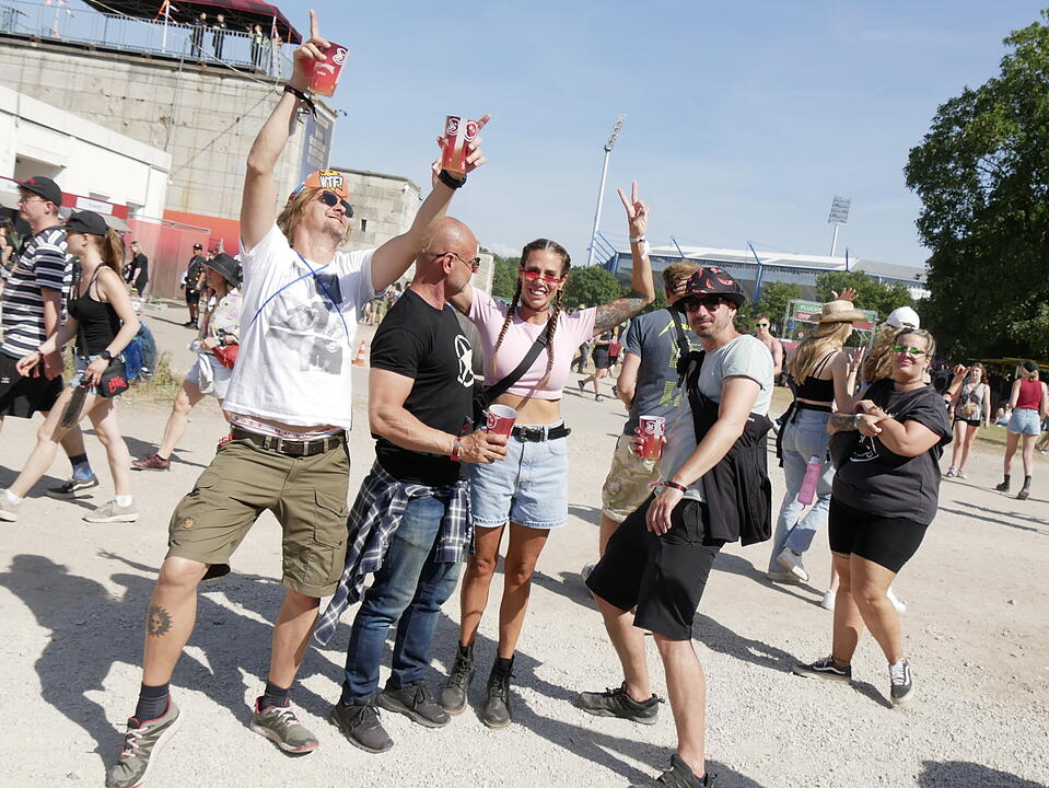 Bestes Wetter und super Stimmung am ersten RIP Tag.