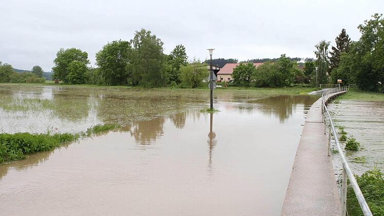 Hochwasser im Landkreis Ansbach. Foto: News5 / Haag
