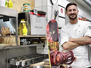 Was macht Florian Hötzelein wenn er nicht am Herd steht? "Auto auf, Snowboard rein und ab nach Österreich." Foto: Nikolas Pelke