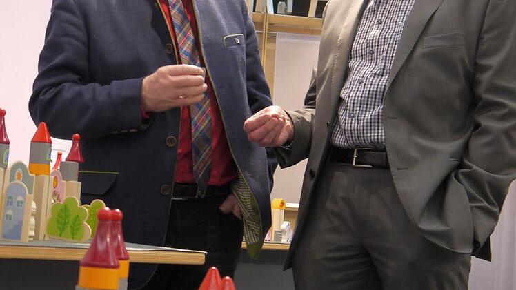 Am Stand der Firma "Haba".