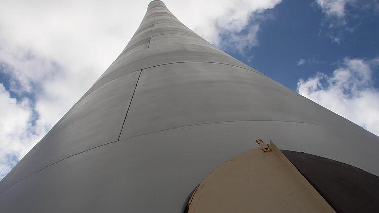 Die Windpark-Baustelle bei Lonnerstadt. Foto: Andreas Dorsch