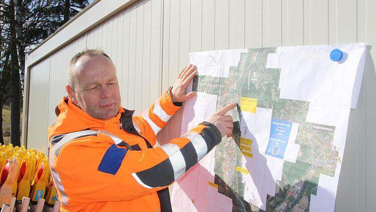 Die Umleitungen sind genau geplant. Foto: Ralf Ruppert