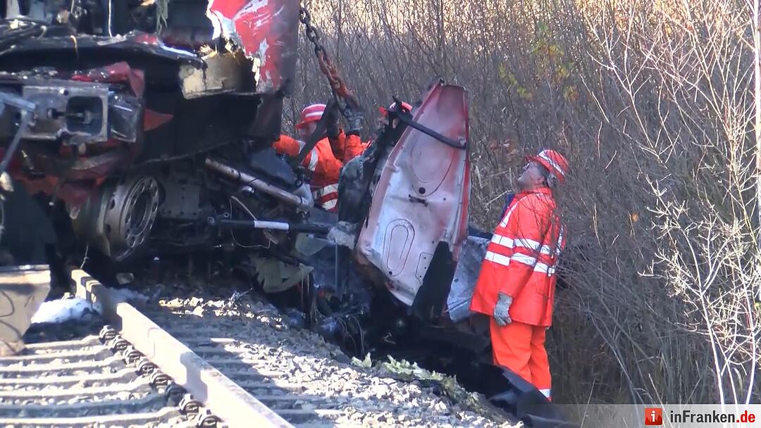 Bergung nach Zugunglück in Freihung