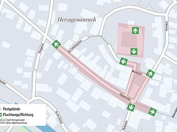 Heuer werden auf dem Altstadtfest erstmals Fluchtwege ausgeschildert und Rettungswege markiert. Grafik: FT