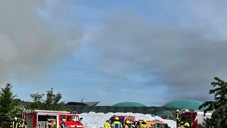 Feuer an der Biogasanlage Kairlindach
