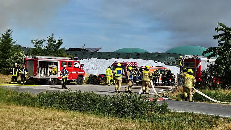 Feuer an der Biogasanlage Kairlindach