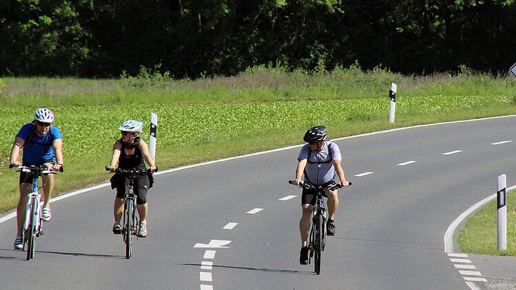Vorfahrt f&uuml;r alles, was nicht motorisiert ist, hie&szlig; es am Sonntag zwischen Grafenrheinfeld und Volkach. Foto: Ursula Lux