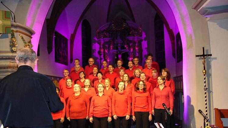 Der Gospelchor  Amazingers begeisterte das Publikum Foto: Petra Malbrich