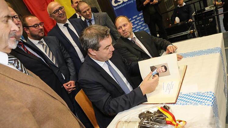 Impressionen vom Besuch des bayerischen Ministerpräsidenten, Markus Söder, am 9. Januar in Frohnlach - Foto: Berbara Herbst