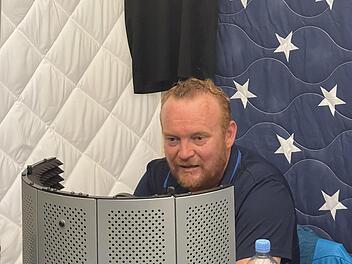 Andre Nagelsmann ist der aktuelle Gast im Sternenzelt-Studio von "Du Holz": Foto: Sebastian Schmitt