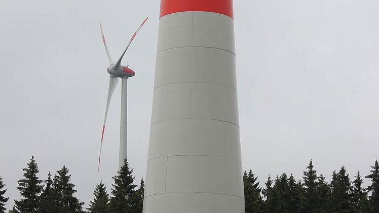 Die Windräder ragen weit über die Baumwipfel hinaus.  Foto: Friedwald Schedel