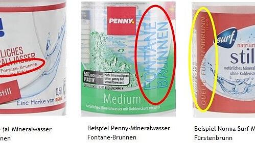 Mineralwasser-Rückruf bei Rewe, Penny und Norma