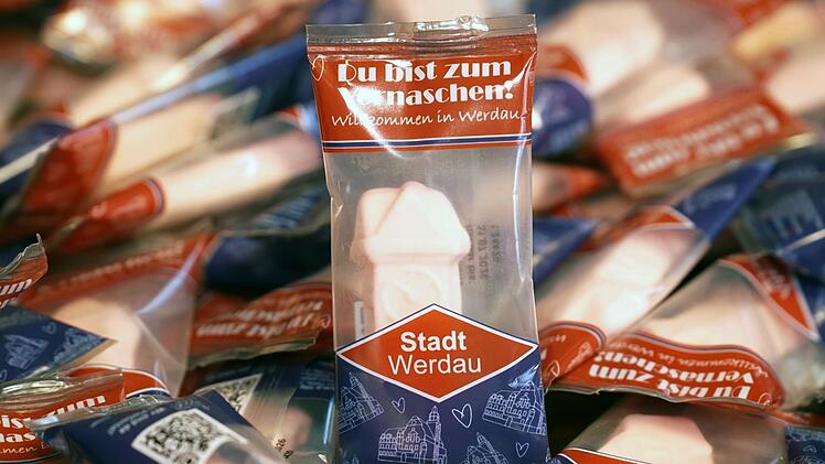 Schaumzucker-Souvenir aus Werdau