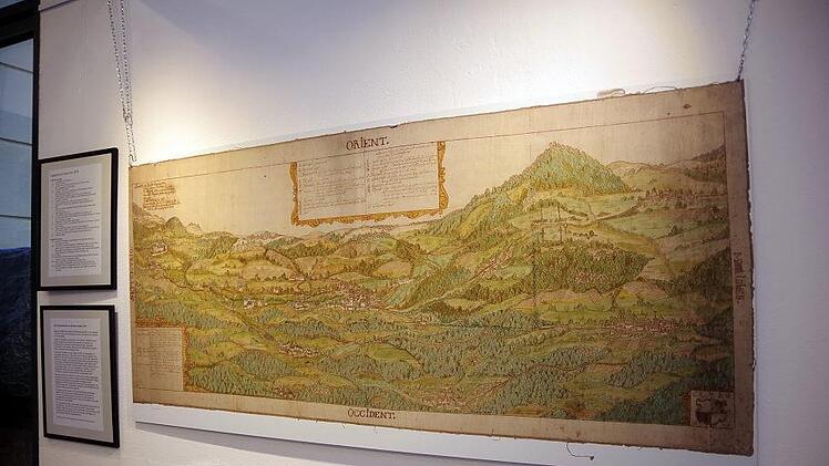 Landschaftskarte von Nicolaus Heußler aus dem Jahr 1678Heike Schülein