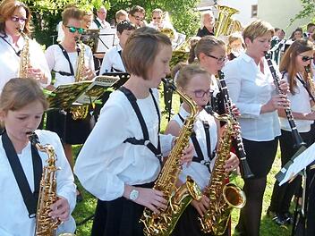 Auch der Nachwuchs kam zum Zuge, so die Musiker aus Autenhausen.
