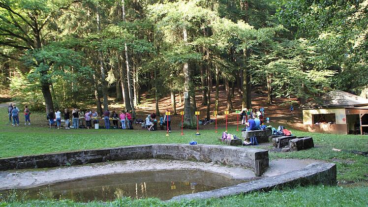 Am Zieleinlauf ist ein kleiner Teich. Foto: Ulrike Müller