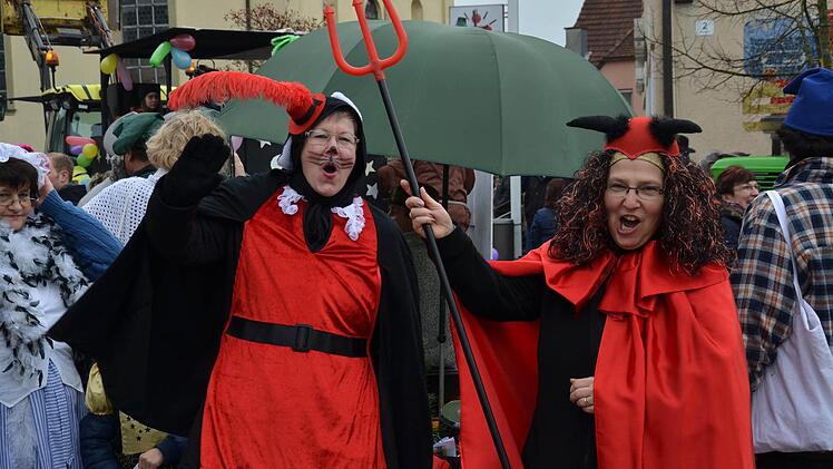 Viel zu sehen gab es beim Faschingszug in Burkardroth. Foto: Kathrin Kupka-Hahn