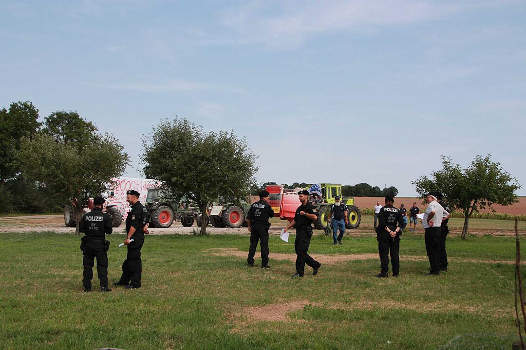 Bad Kissingen: Protest der Milchbauern
