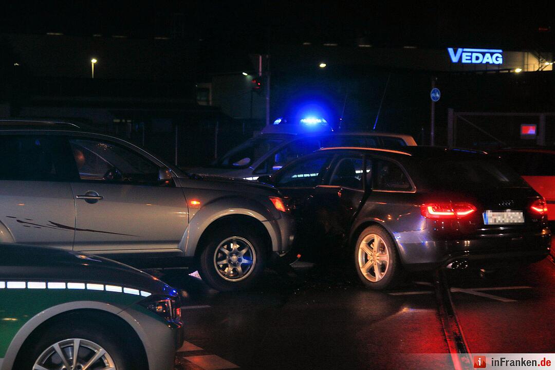 Unfall am Berliner Ring in Bamberg