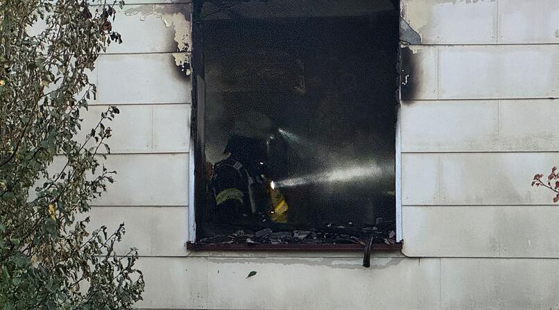 Wohnhausbrand in Hof - Person im Krankenhaus