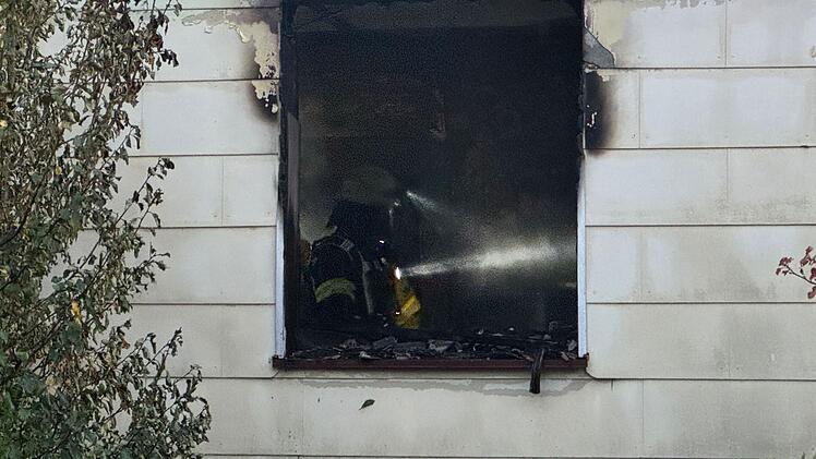 Wohnhausbrand in Hof - Person im Krankenhaus