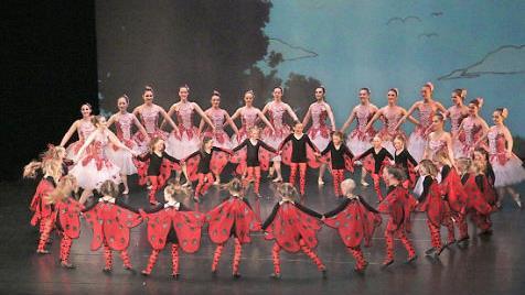 Die Forchheimer Ballettschule bei der Aufführung im Fürther Stadttheater Foto: Mathias Erlwein