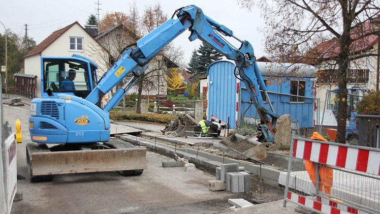 Blick auf die Baustelle in Hummendorf Foto: Friedwald Schedel