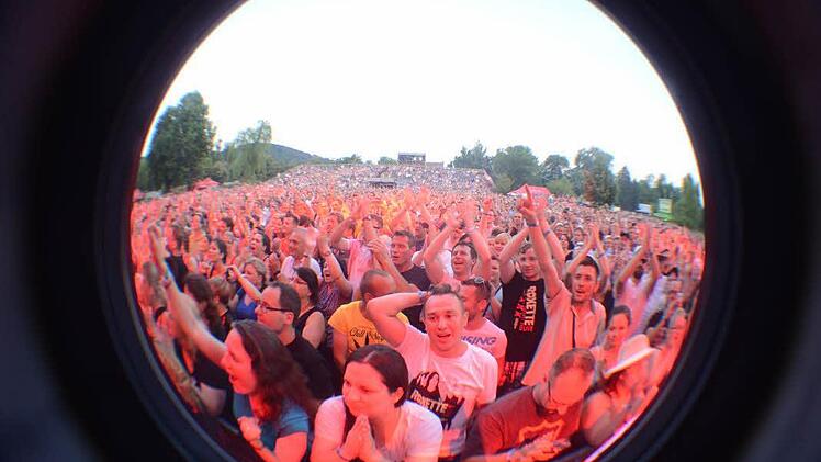 Festival-Atmospräre im Luitpoldpark. Foto: Peter Rauch