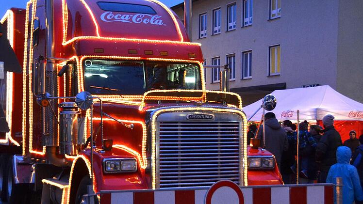 Der Weihnachtstruck in Bad Kissingen  Foto: Rauch