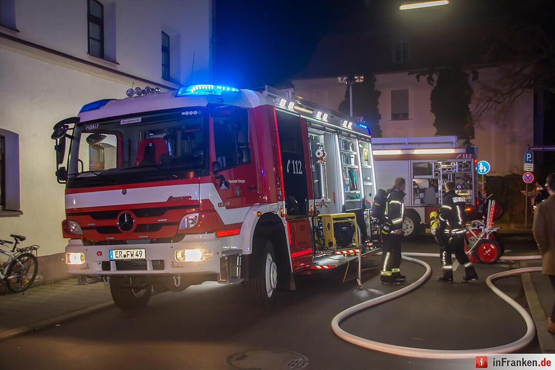 Tiefgaragenbrand in Erlangen