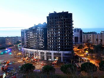 Gebäudebrand in Spanien