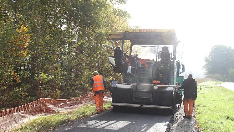 Die Radstrecke Oberthulba - Wittershausen wird aktuell gebaut, Oberthulba - Hassenbach und Hassenbach - Schlimpfhof sind in Planung. Foto: Hilmar Ruppert