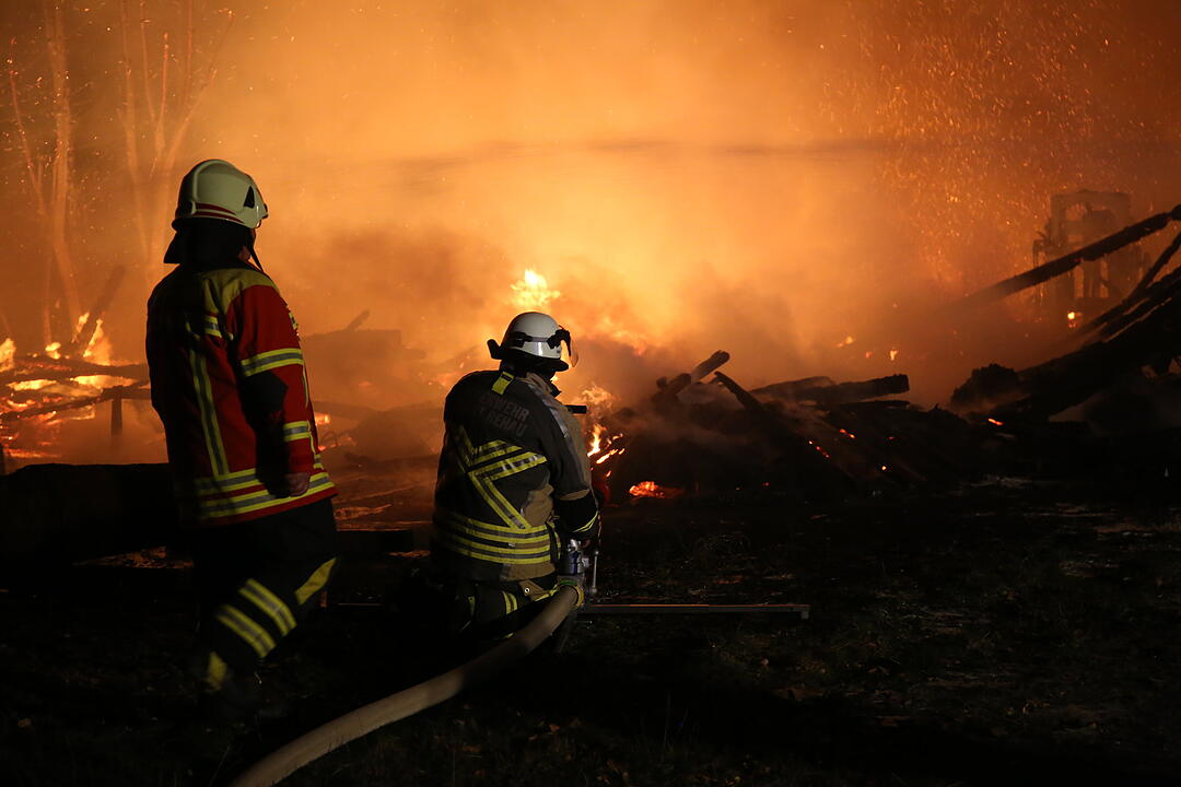 Sägewerk in Rehau in Flammen