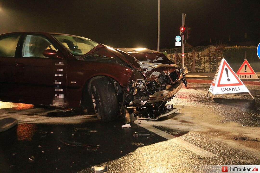 Frontalkollision am Münchner Ring in Bamberg