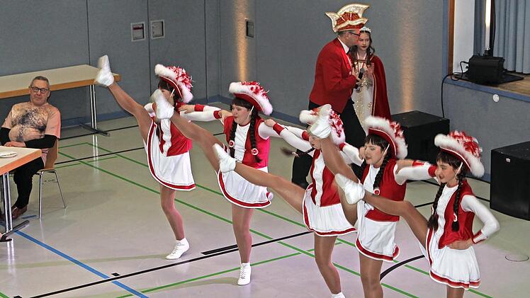 Die Gardem&auml;dchen der Narrlangia aus Erlangen gaben mehrere Tanzeinlagen.
