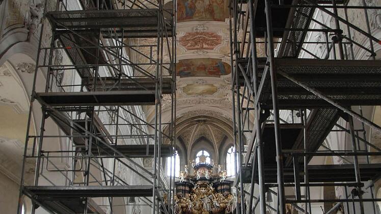 Während der Sanierung Foto: Ronald Rinklef