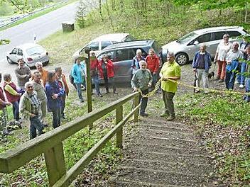 Der "Adolf-Wunder-Steig" wird freigegeben. Foto: Paul Pöhlmann