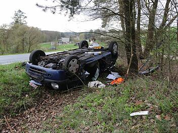 Schwerer Unfall bei Appendorf am Mittwoch.Foto: Ferdinand Merzbach