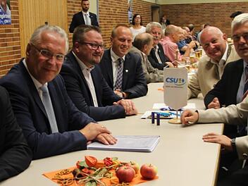 Der bayerische Innenminister Joachim Herrmann auf der CSU-Wahlkampfveranstaltung Foto: Veronika Schadeck
