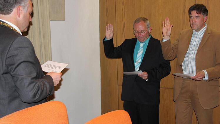 Das neue Bürgermeister-Dreigestirn: Jürgen Hennemann, Werner Riegel und Harald Pascher (von links).