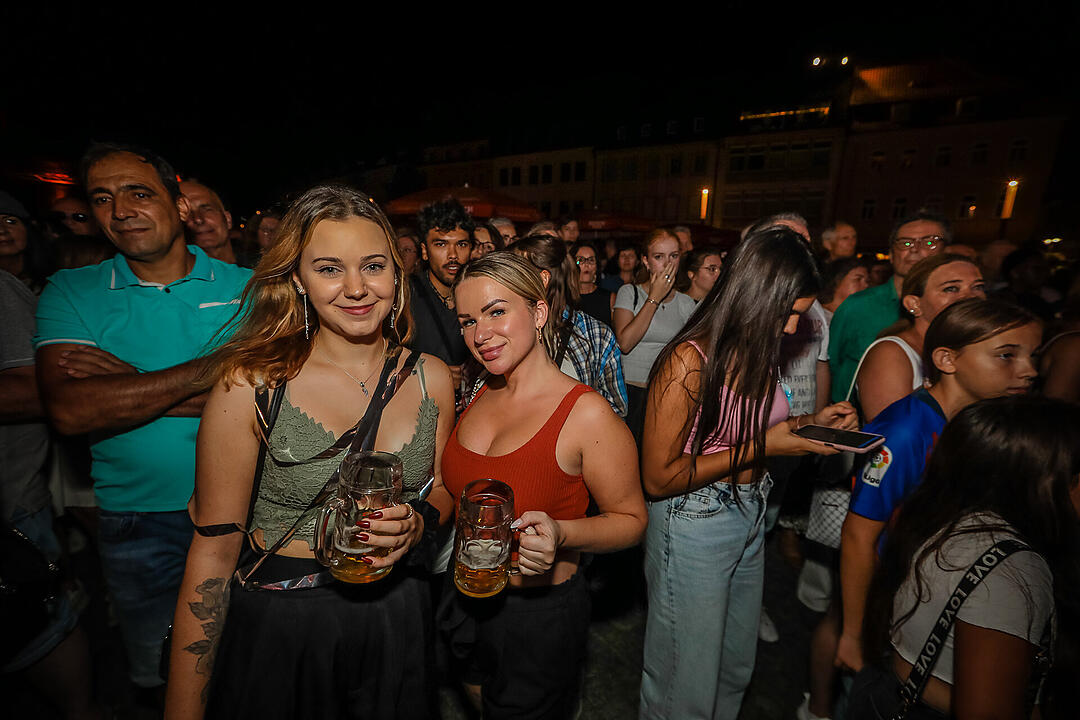 Beste Stimmung beim Stadtfest in Schweinfurt.