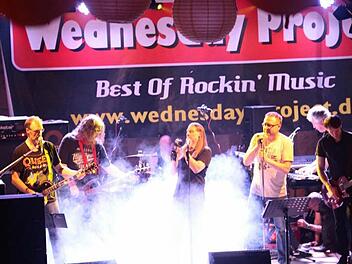 Wednesday Project lässt es am Samstag, 5. Oktober, in Unterpreppach krachen. Fotos: pr