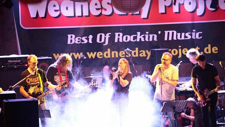 Wednesday Project lässt es am Samstag, 5. Oktober, in Unterpreppach krachen. Fotos: pr