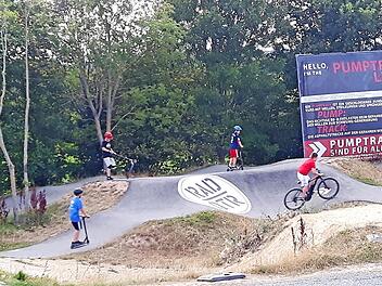 Die Pumptrackanlage in Litzendorf erfreut sich großer Beliebtheit.